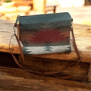 Multicolor Patterned Crossbody Bag